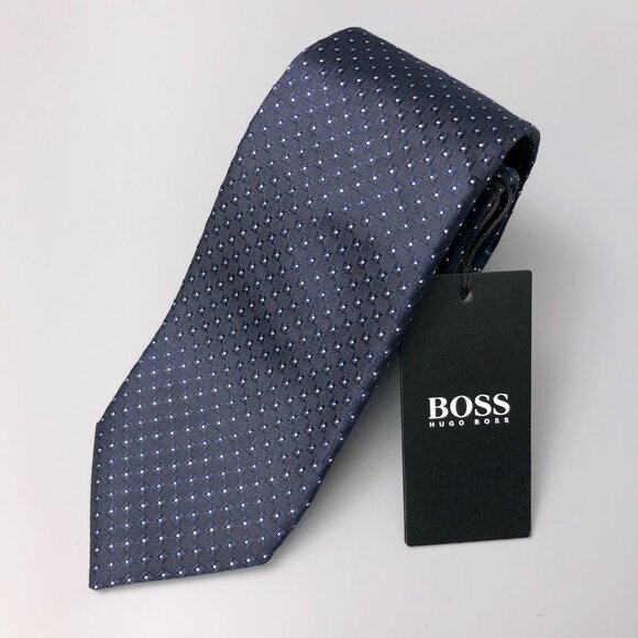 Hugo Boss Other - BNWT Hugo Boss 100% Silk Navy Neck Tie